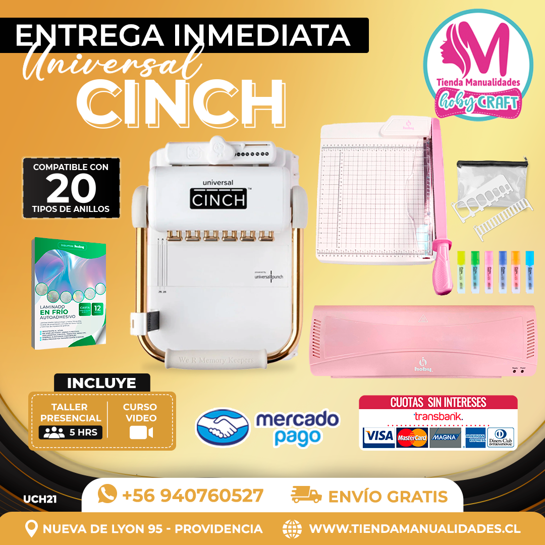 UCH21 Encuadernadora Universal Cinch - Entrega Inmediata