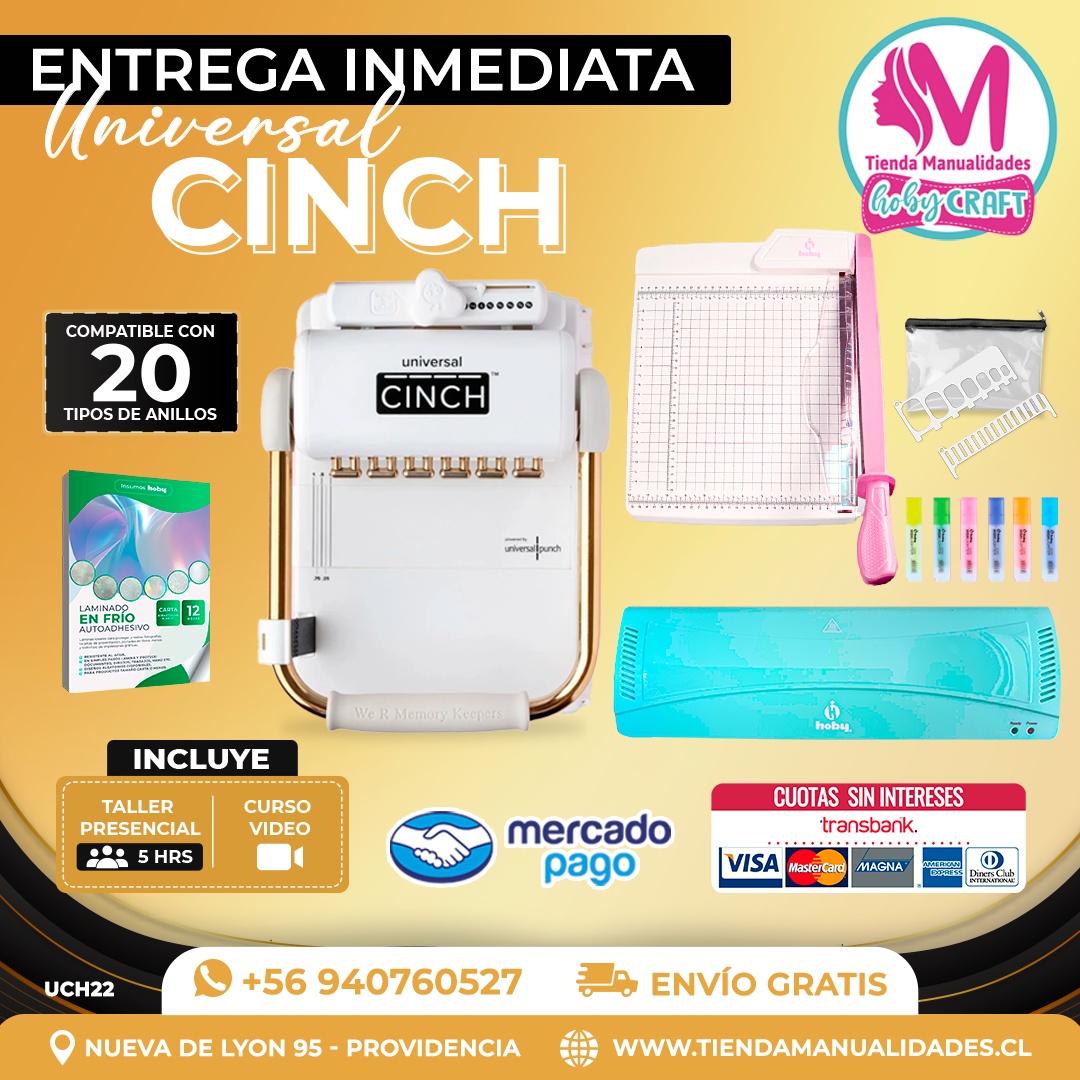 UCH22 Encuadernadora Universal Cinch - Entrega Inmediata