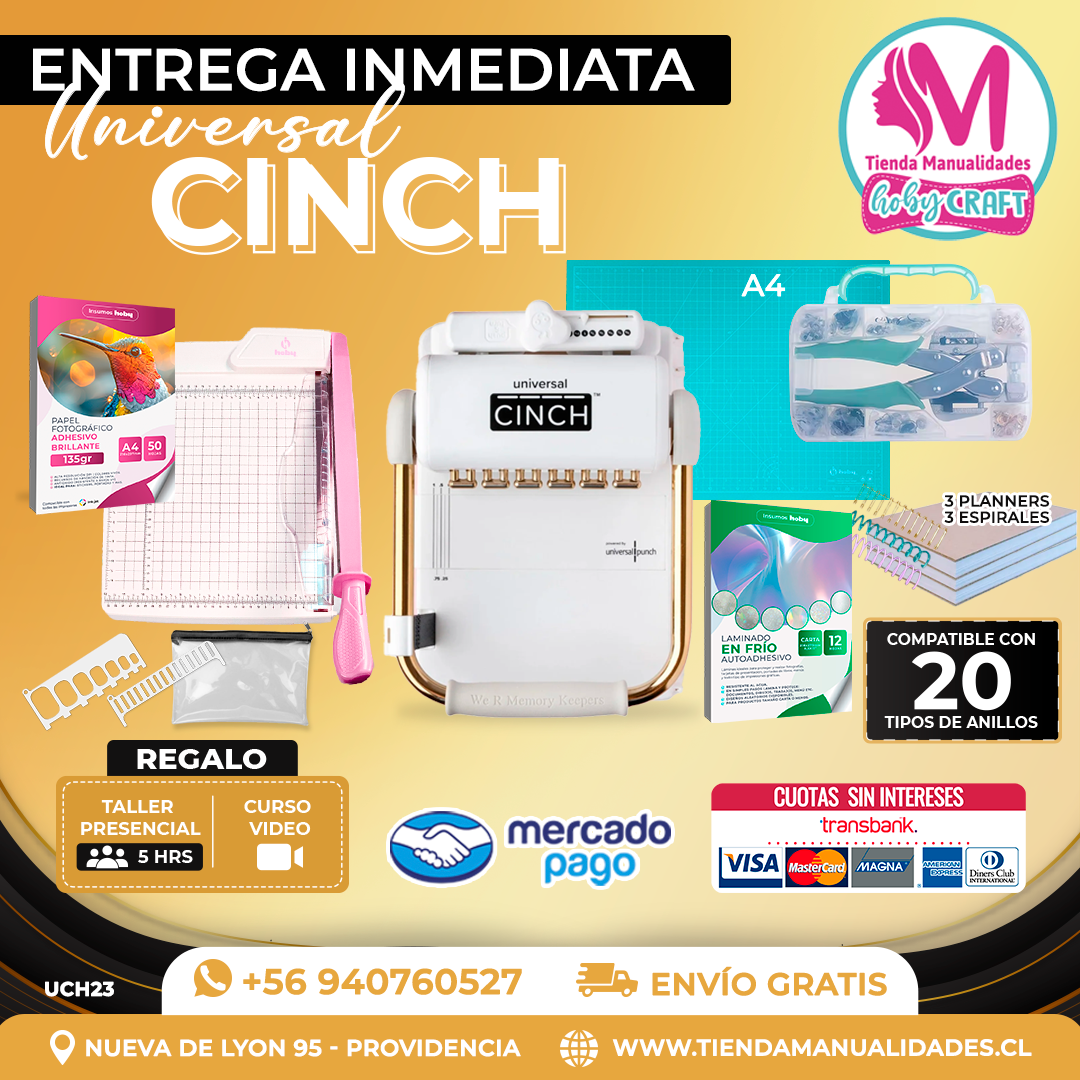 UCH23 Encuadernadora Universal Cinch - Entrega Inmediata