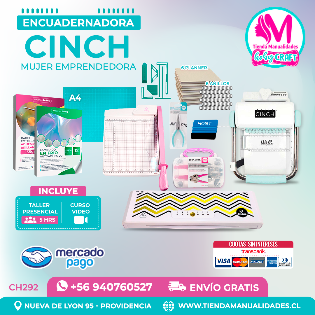 CH292 Cinch verde + Curso Video + Taller presencial - Envío Gratis - Entrega Inmediata