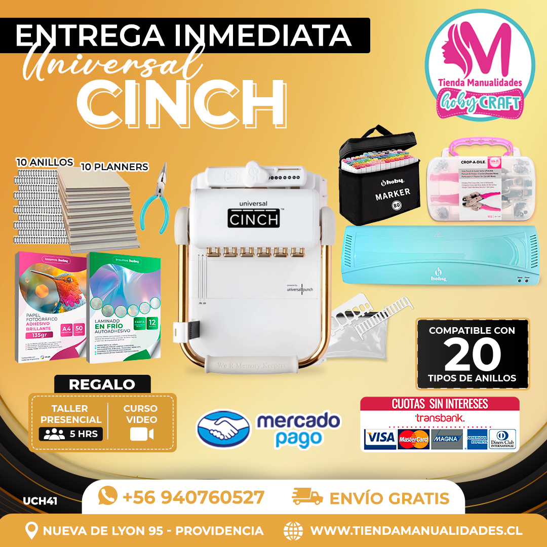 UCH41 Encuadernadora Universal Cinch - Entrega Inmediata