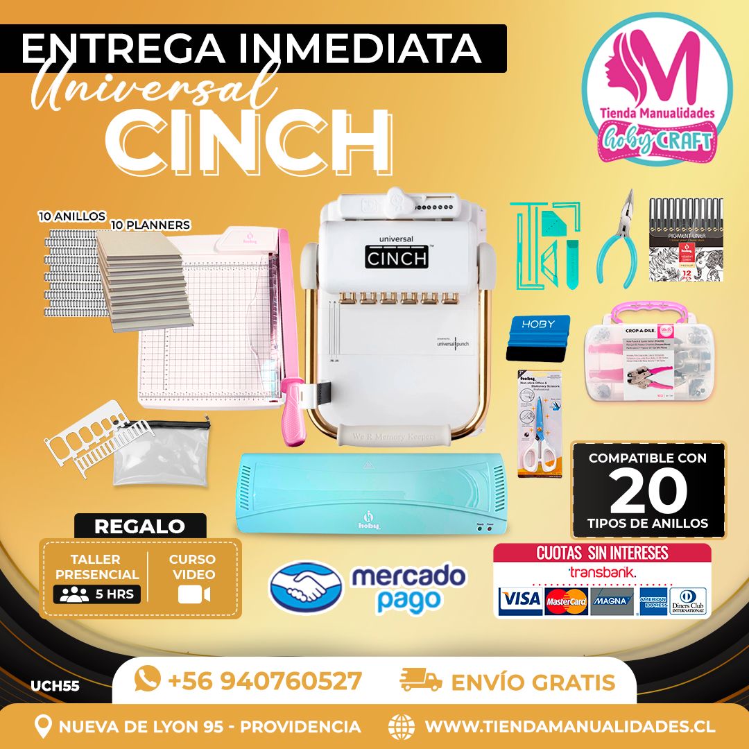 UCH55 Encuadernadora Universal Cinch - Entrega Inmediata